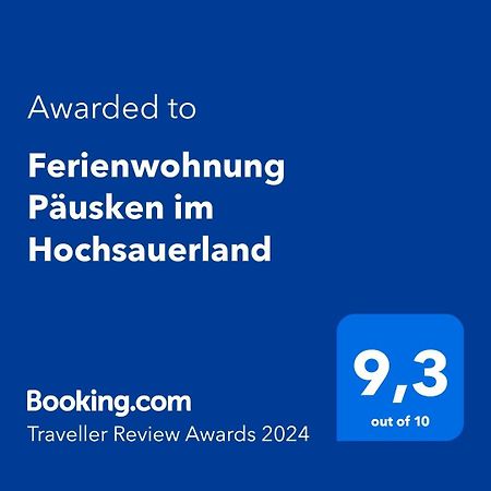 Ferienwohnung Paeusken Im Hochsauerland- E- Bike Und Auto Laden Moeglich Bestwig Eksteriør bilde